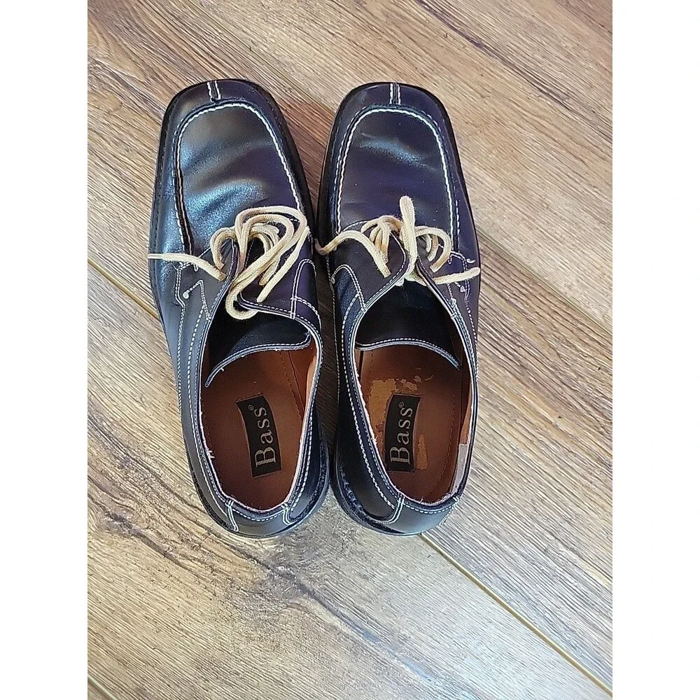 Vintage‎ BASS Brown Leather Lace Up Shoes  Size 8